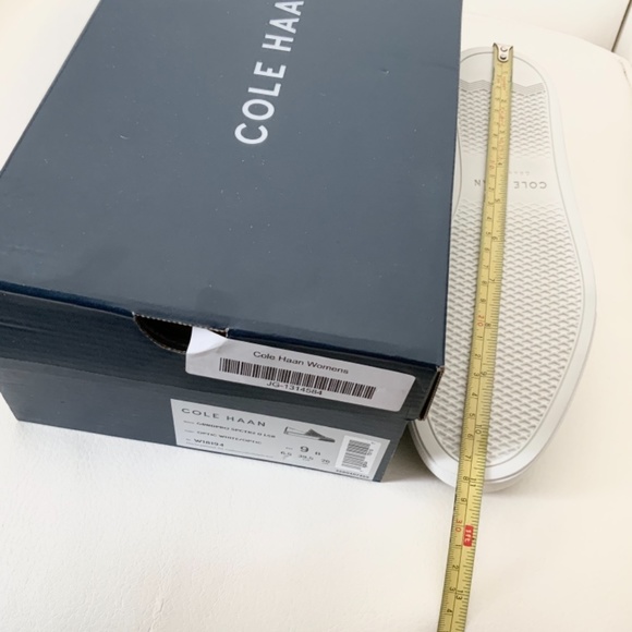 Cole Haan GrandPrø Spectator Laser White Leather Sneaker Low-Top Pull On Flats 9 - Picture 14 of 15